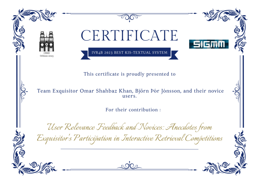 IVR4B Best KIS-Textual System